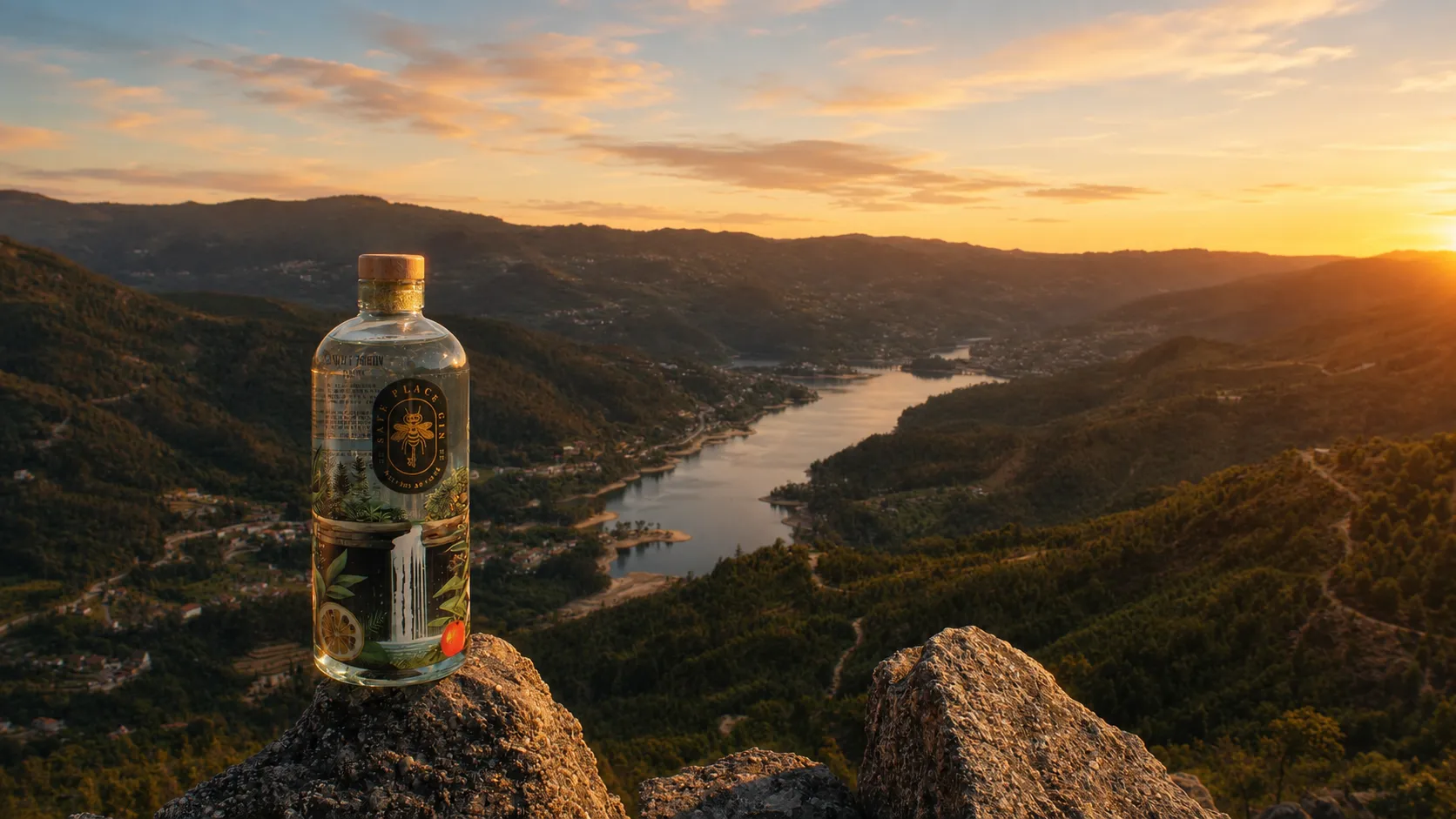 Safe Place Gin — Aplicação da Marca 1