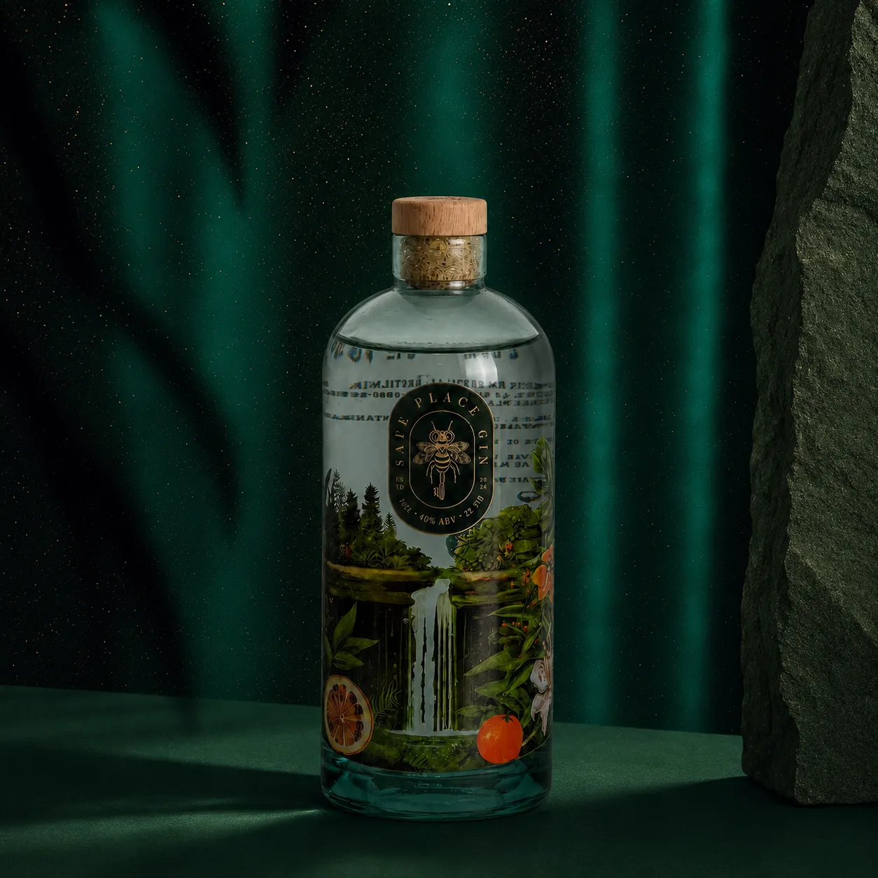 Safe Place Gin — Aplicação da Marca 4